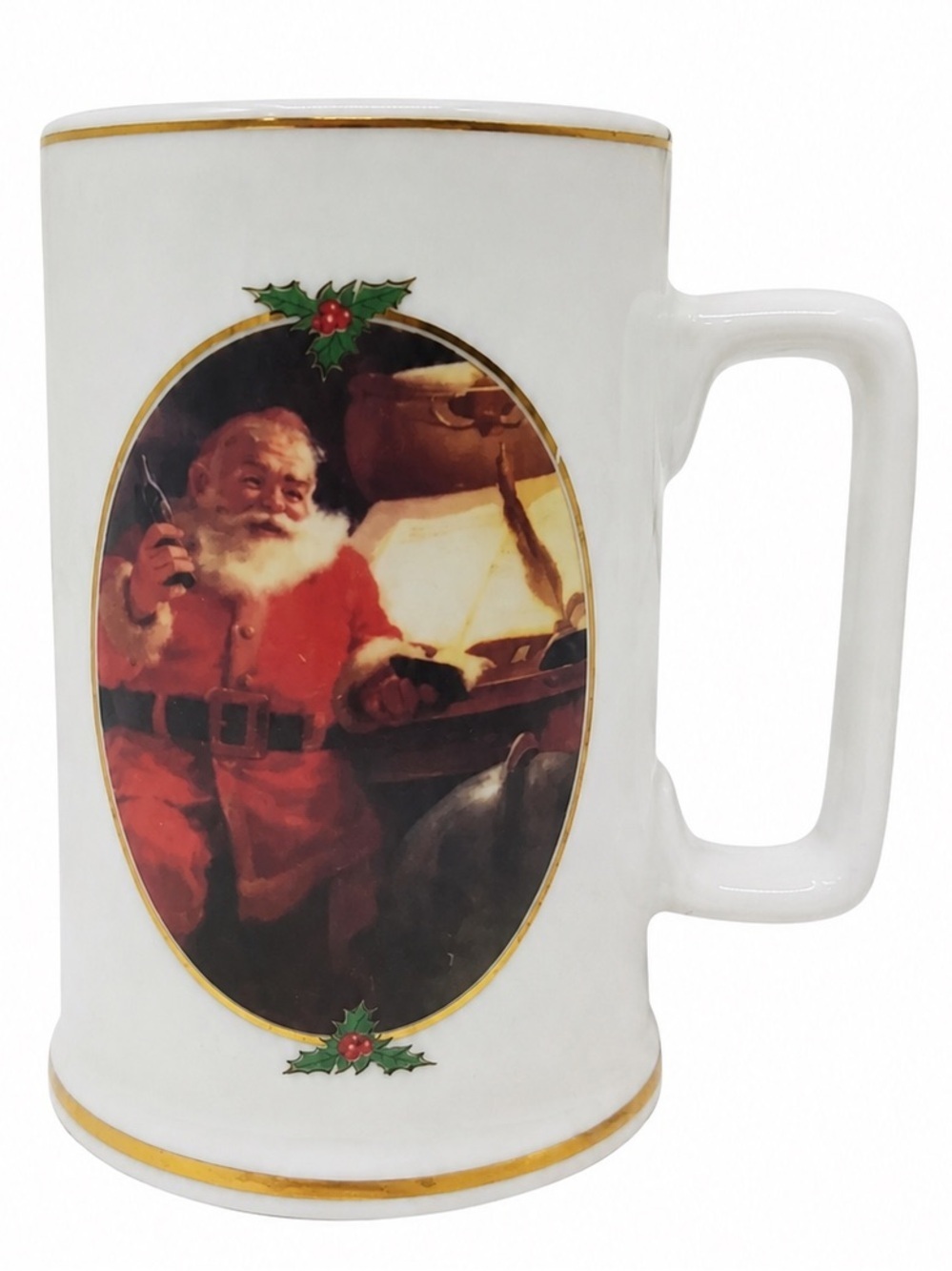 1996 Coca Cola Santa Seasons Christmas Mug Vintage Santa Collector Mug